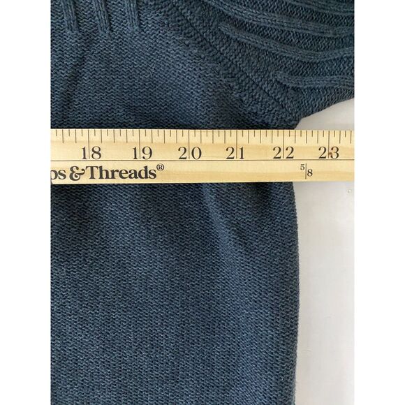 Columbia Green Ribbed Knit Sweater Mens Long Sleeve Pullover, 100% Cotton Sz XL - Picture 7 of 10